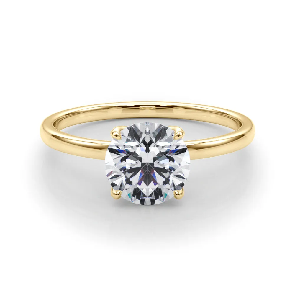 Ladies Solitaire Round Engagement Ring 85288