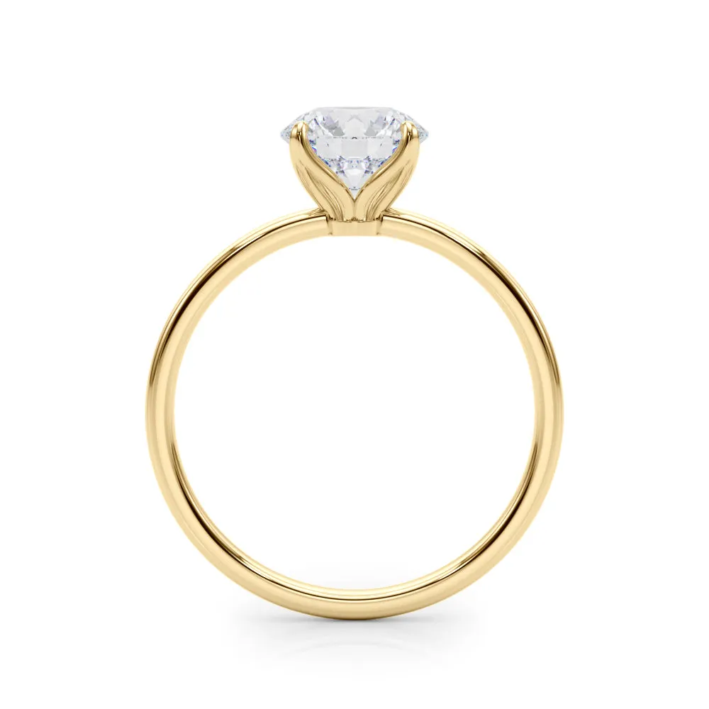 Ladies Solitaire Round Engagement Ring 85288