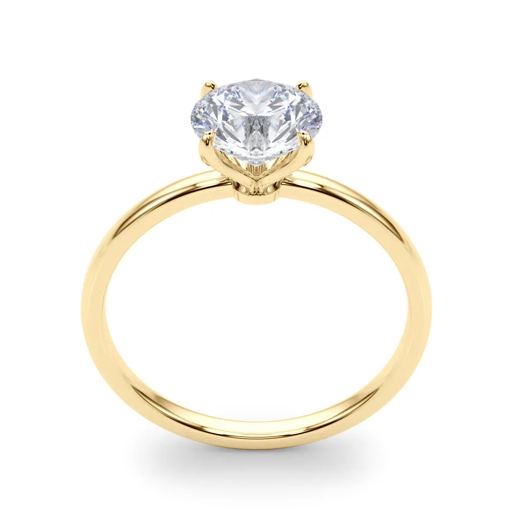 Ladies Solitaire Round Engagement Ring 85288