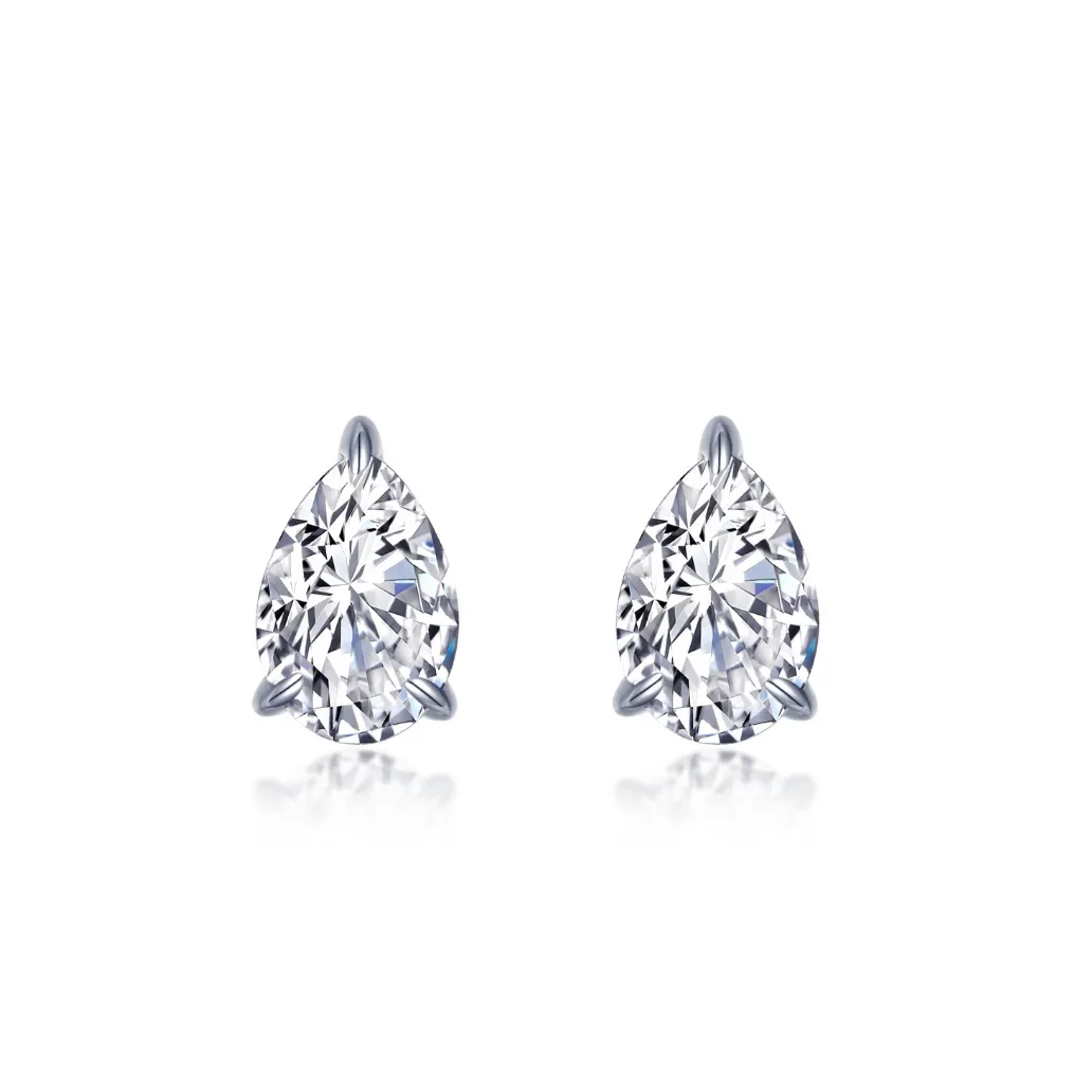 LaFonn Pear-Shaped Solitaire Stud Earrings