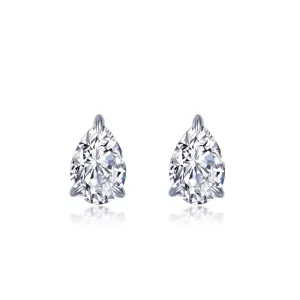 LaFonn Pear-Shaped Solitaire Stud Earrings