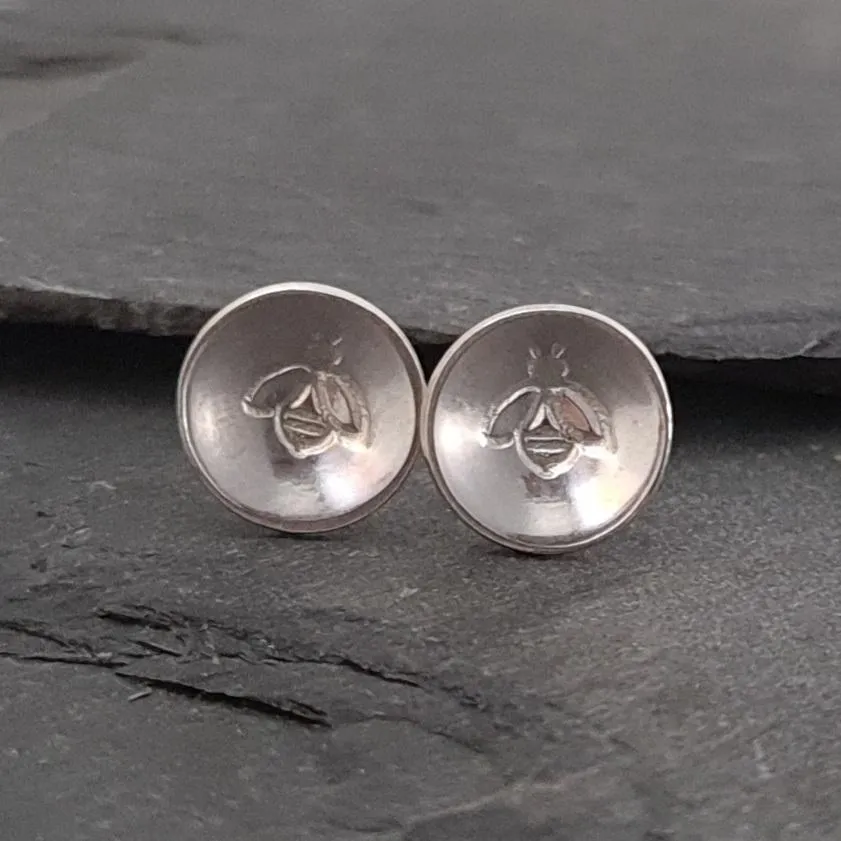 Little Bee Sterling Silver Stud Earrings