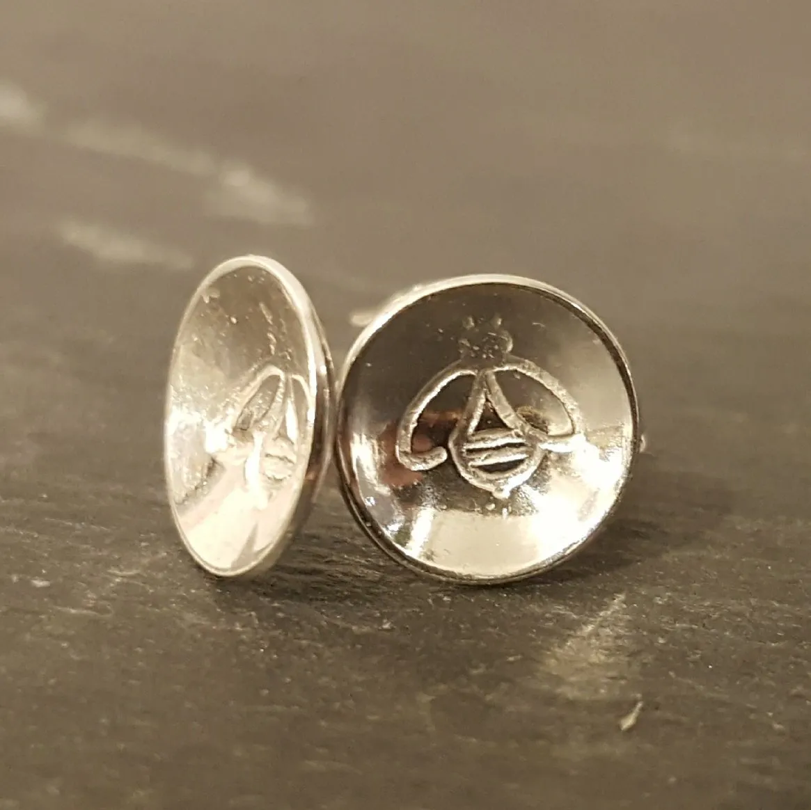 Little Bee Sterling Silver Stud Earrings