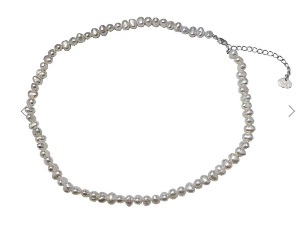 LOLA Company Pearl Choker- Silver or Gold