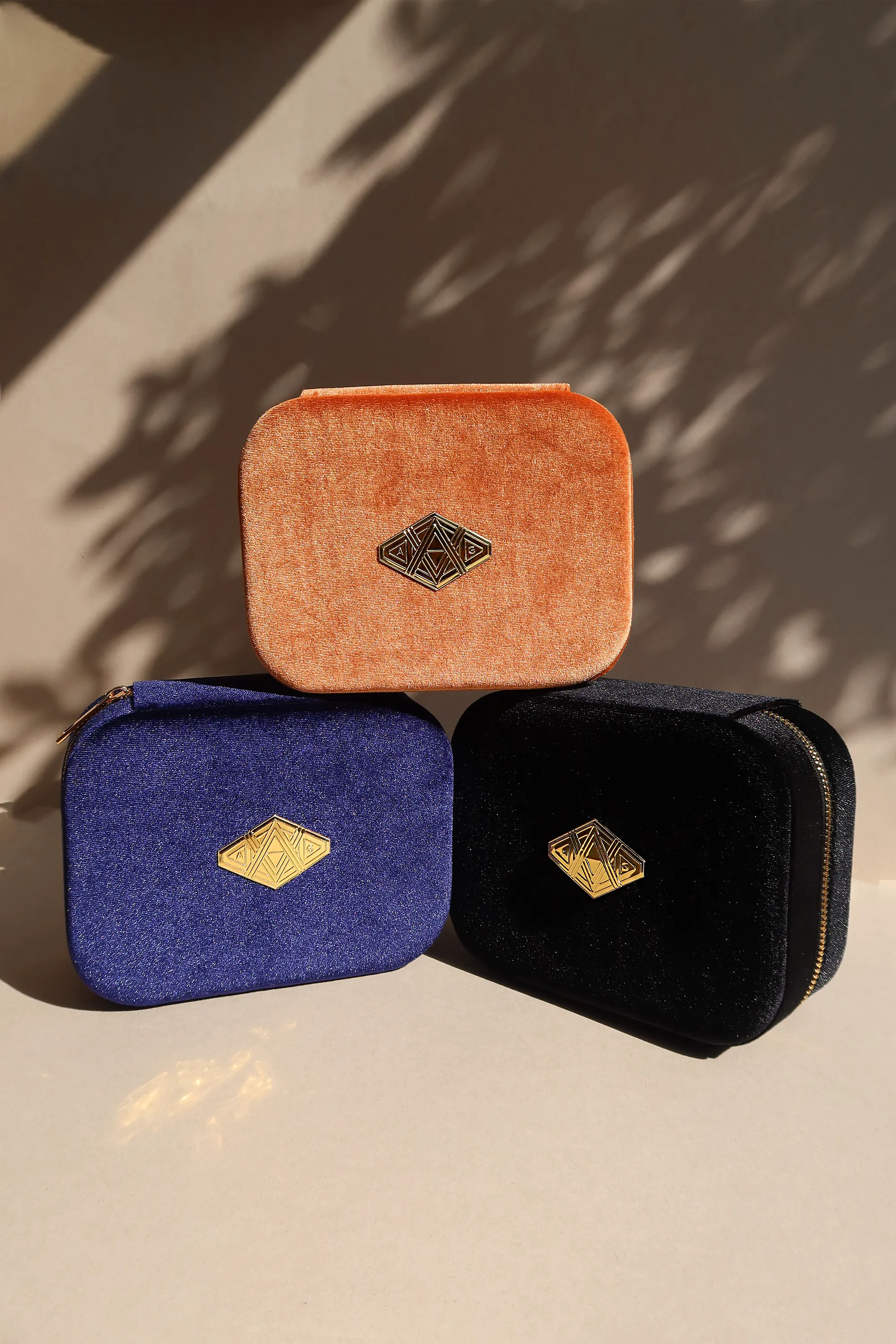 LUXE VELVET JEWELLERY TRAVEL CASE