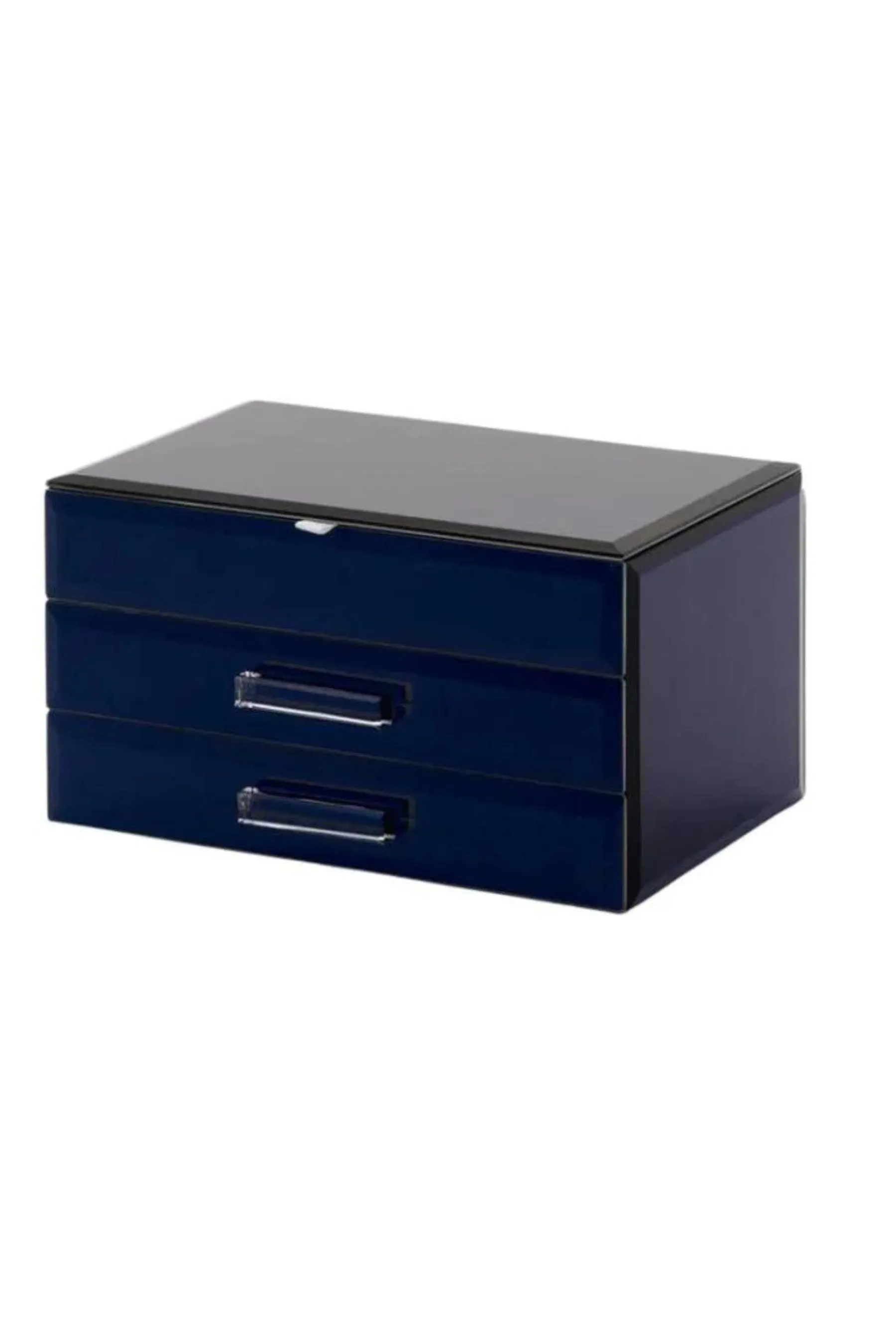 Medium Jewellery Box | Navy Glass