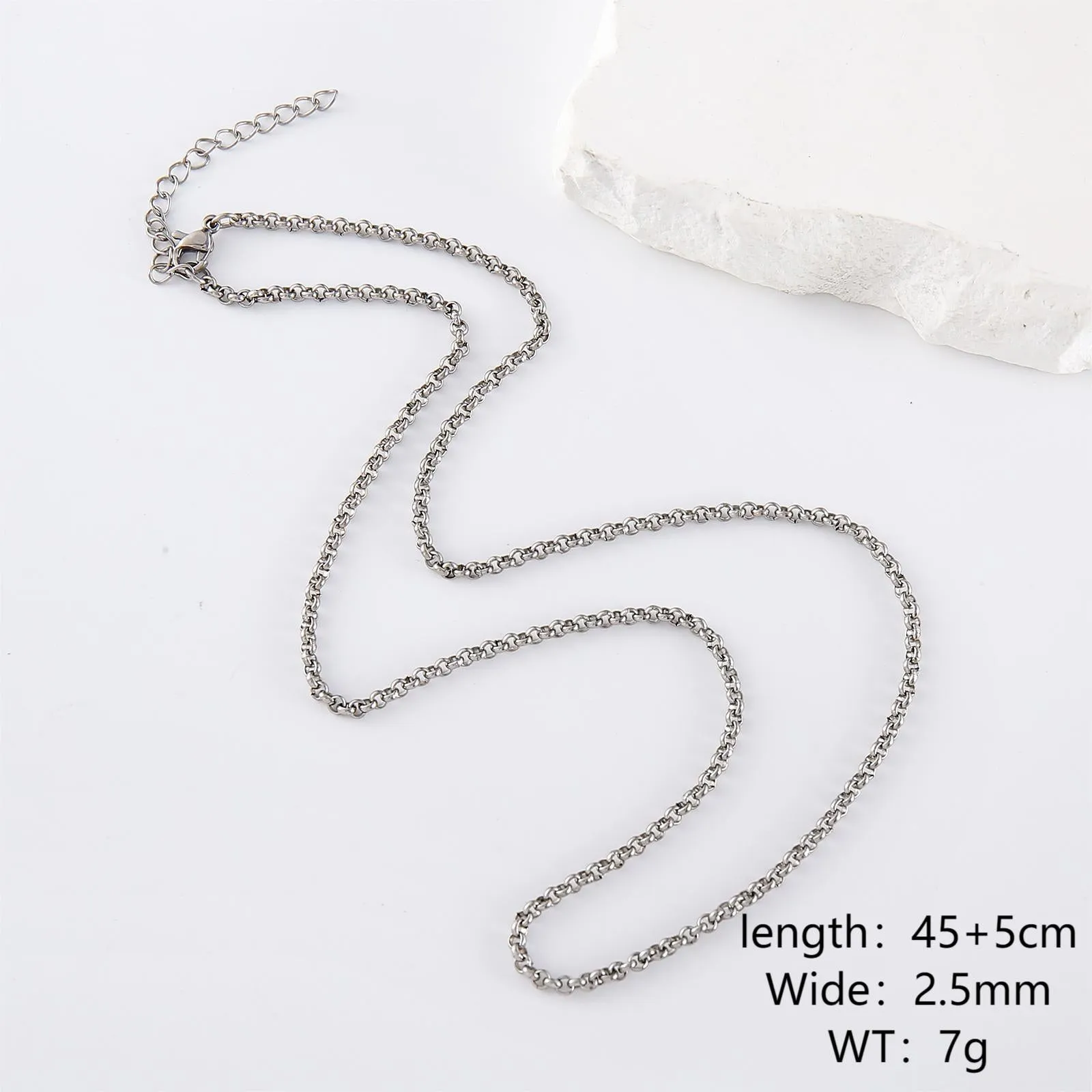 Minimalist Round Stainless Steel Handmade Necklaces