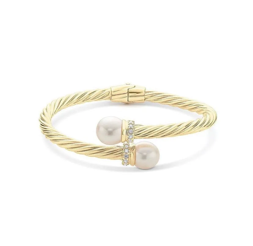 Miss Mimi Crossover Pearl Bangle