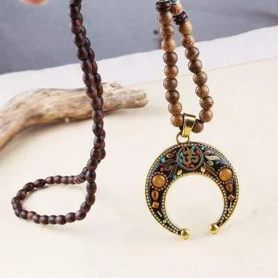 Moon Crescent Nepalese Handmade Necklace