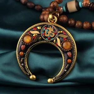 Moon Crescent Nepalese Handmade Necklace