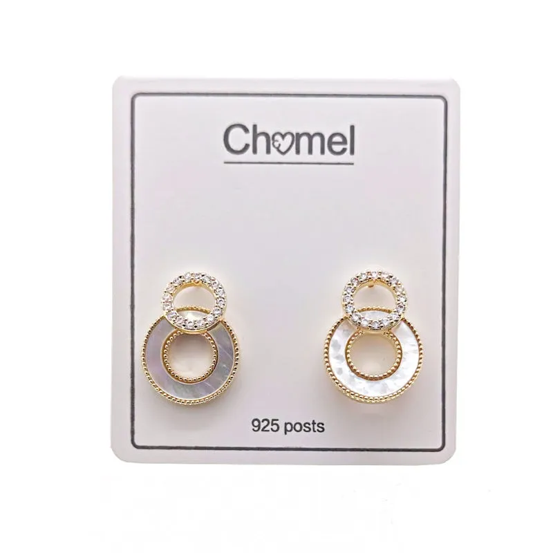 Mother of Pearl Gold Earrings