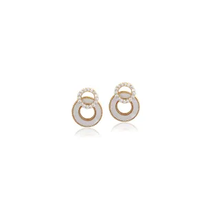 Mother of Pearl Gold Earrings