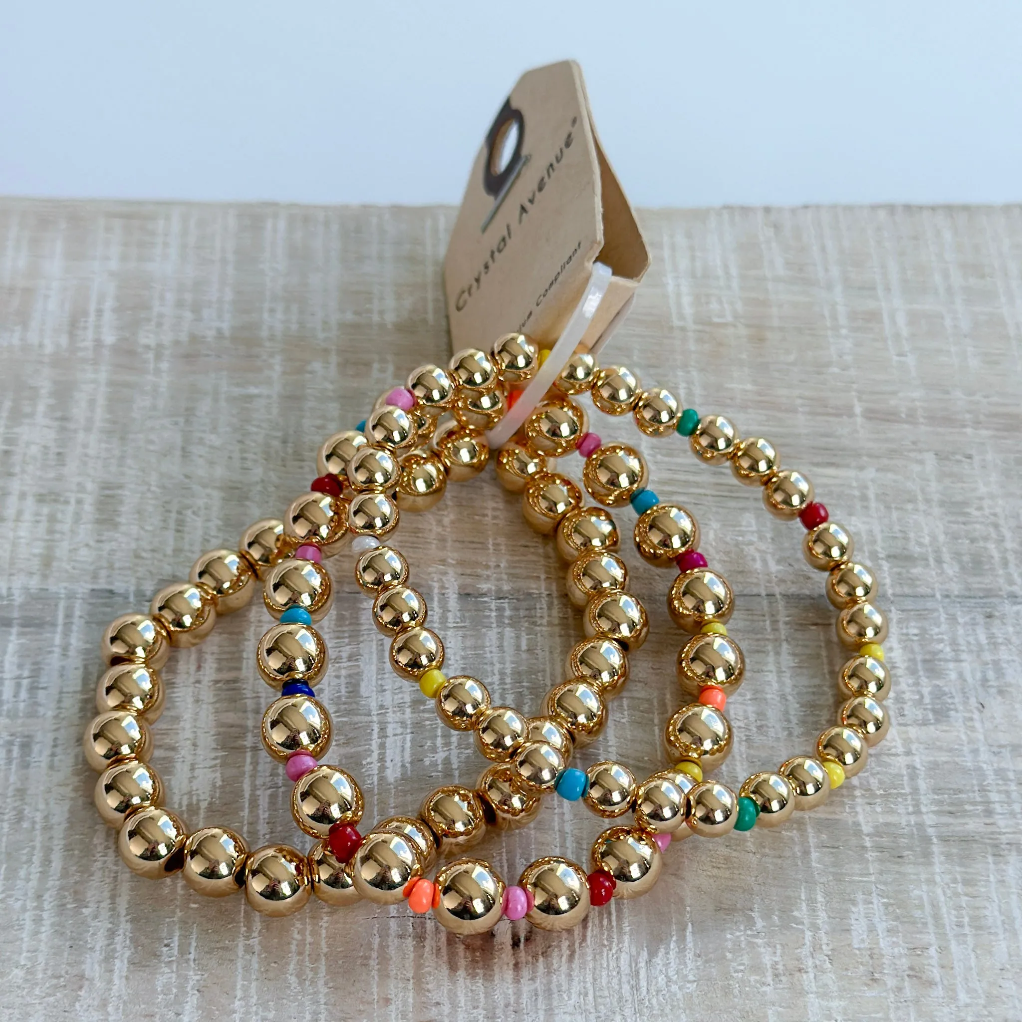 Multicolor Beaded Stretch Bracelet