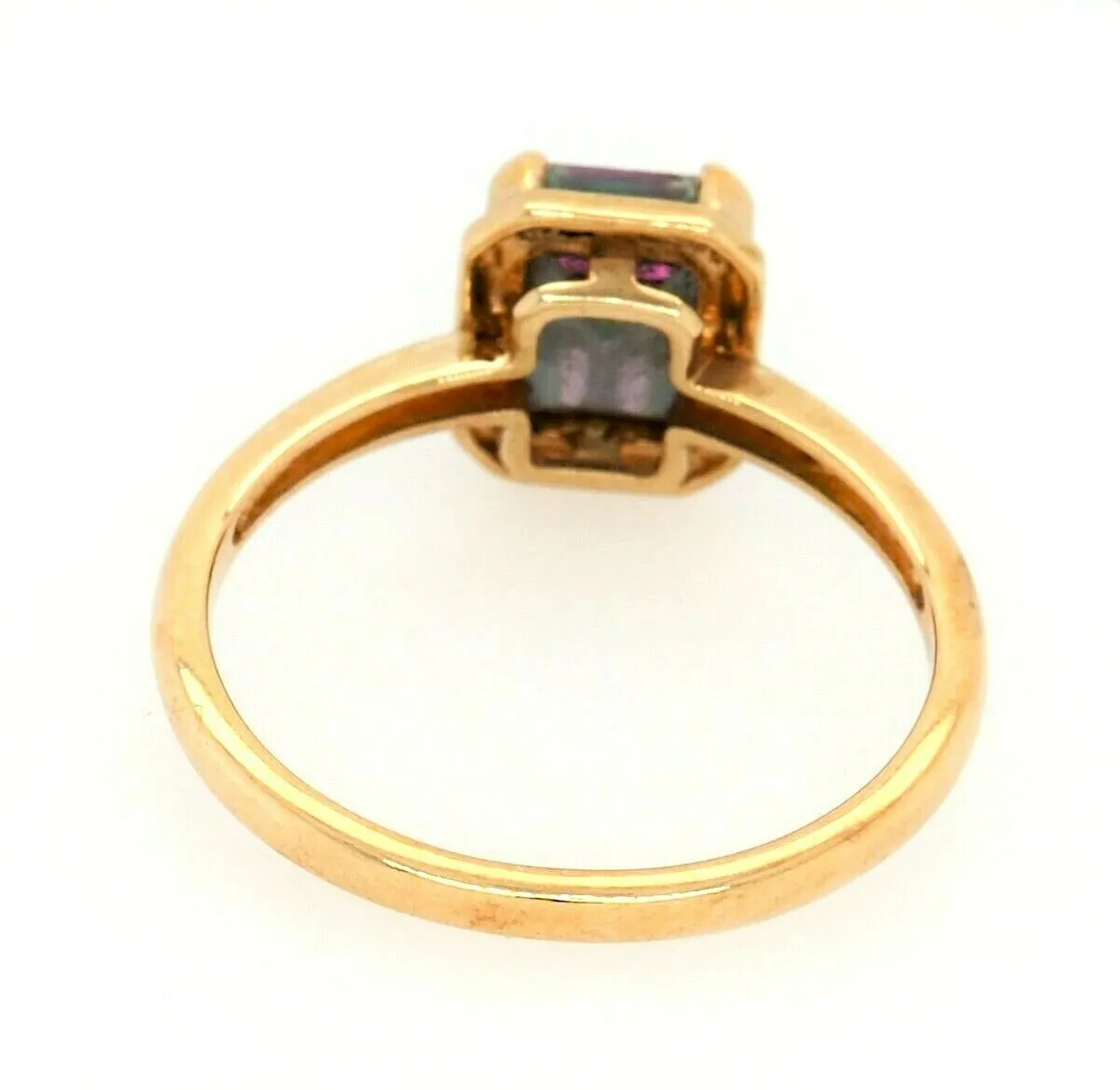 Mystic Topaz & 9ct Yellow Gold Dress Ring Fine Engagement Jewellery Size O