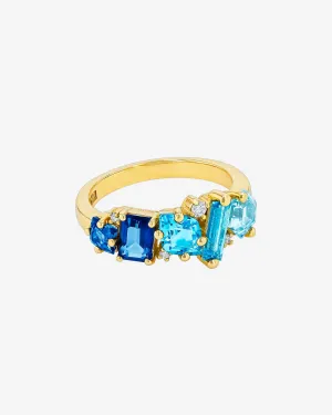 Nadima Blend Blue Ombre Ring