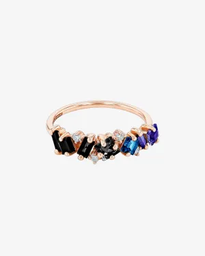 Nadima Dark Blue Ombre Half Band