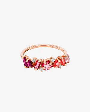 Nadima Red Ombre Half Band