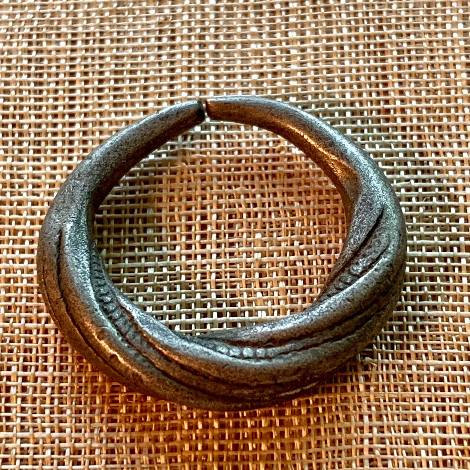 Old Tuareg Silver Rings, Pair