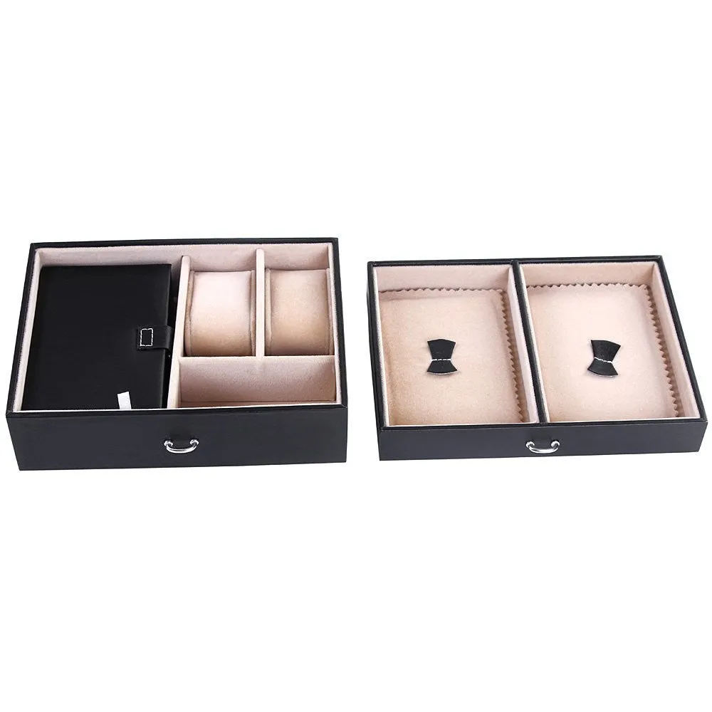 Organizer Mirrored Mini Travel Jewelry Box