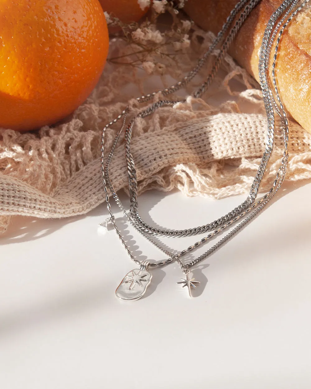 Paola Necklace in Silver