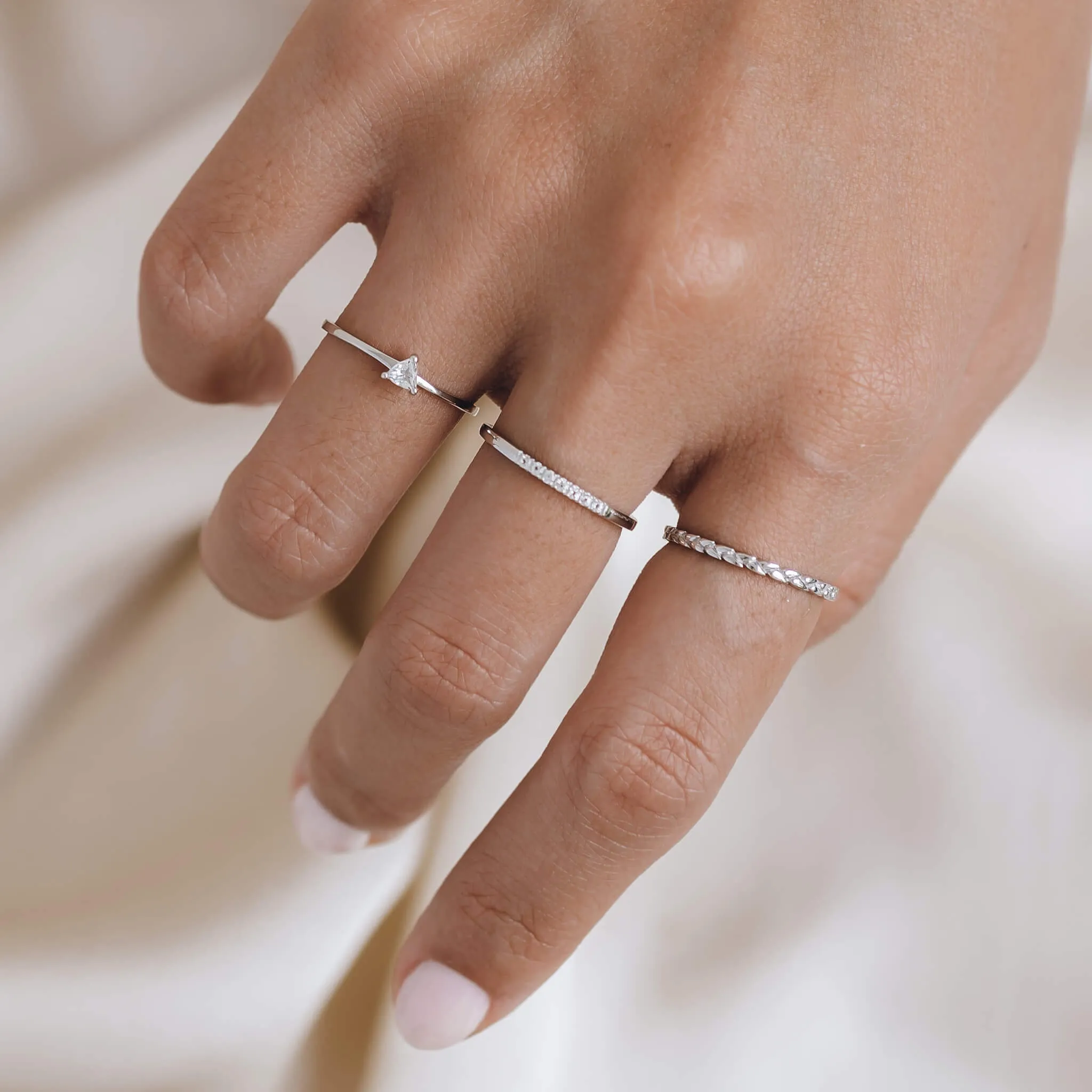 Pave Band Silver - Miriam