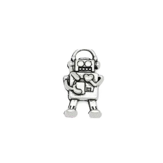 Pcs Tibetan Silver Robot Sci-Fi Toy 16X10mm 3D Charms Pendants