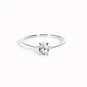 Pear Shaped Ring Silver - Martine