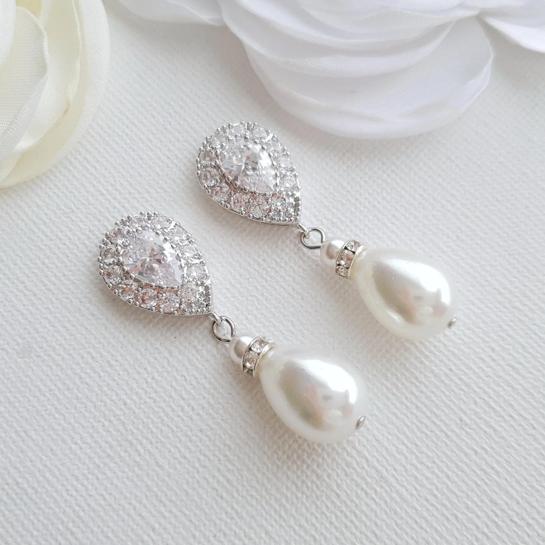 Pearl Drop Earrings- Penelope