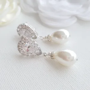 Pearl Drop Earrings- Penelope