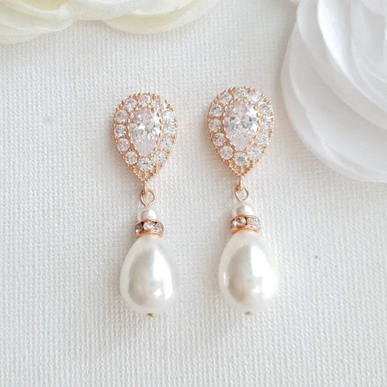 Pearl Drop Earrings- Penelope