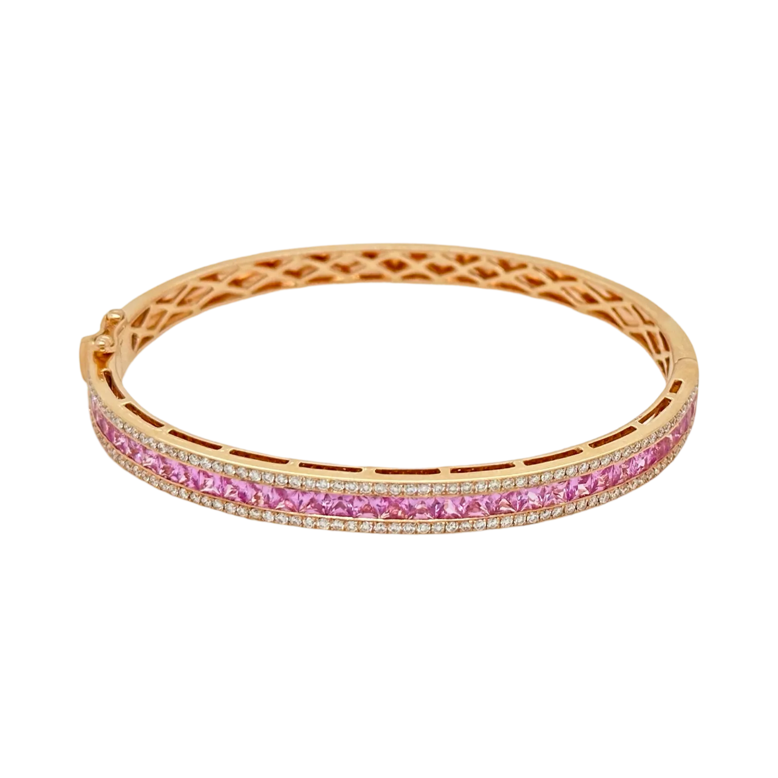 PINK SAPPHIRE & DIAMOND BANGLE