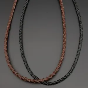 Plaited Leather Necklace