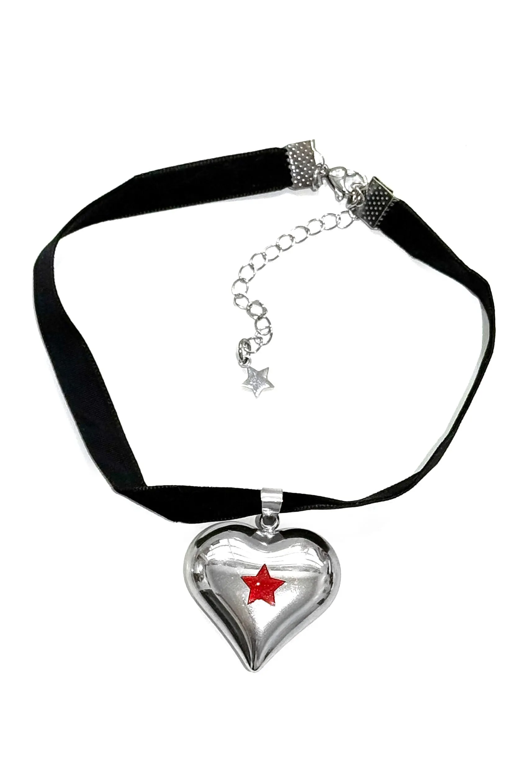 Puffy Heart Velvet Choker