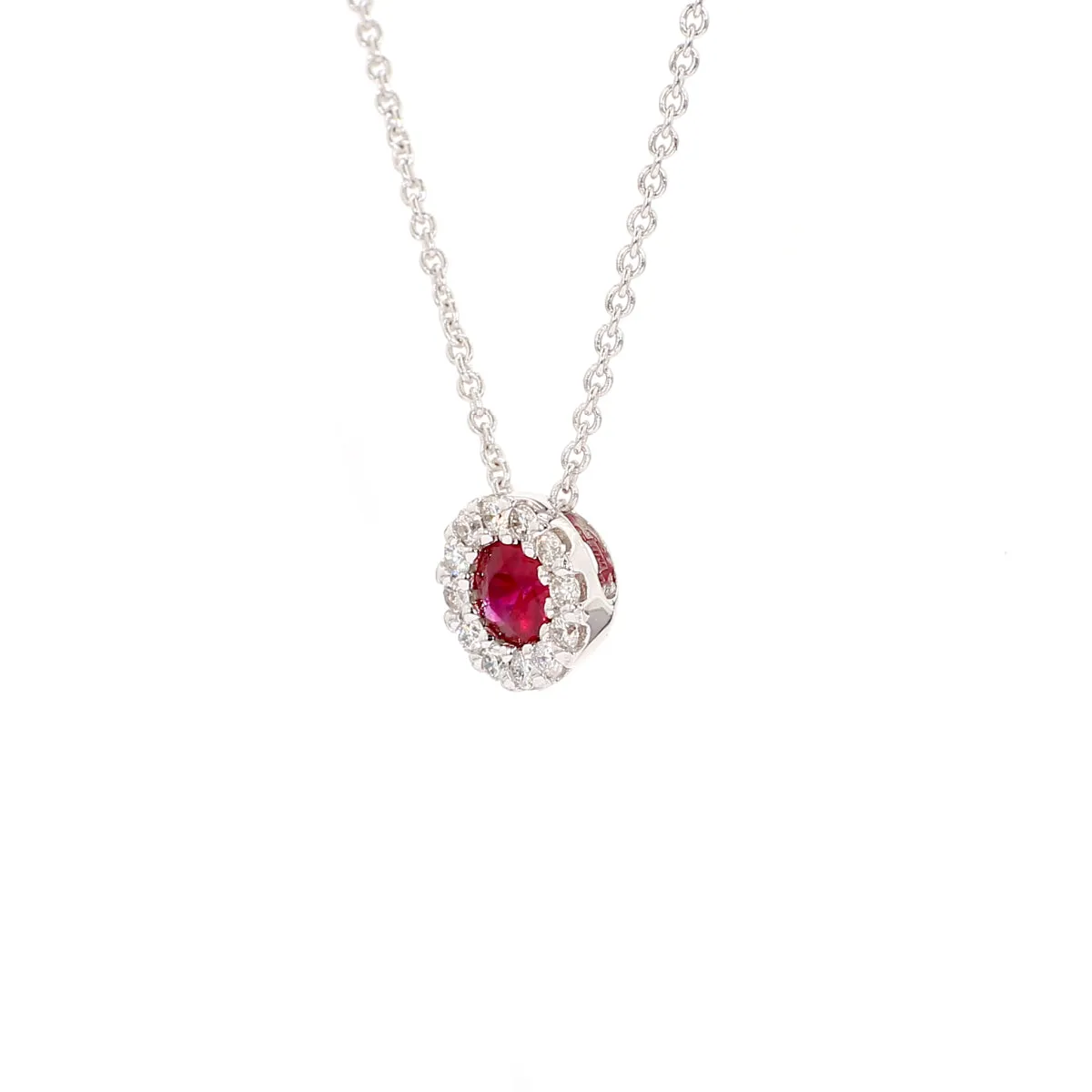 Ruby Halo Pendant