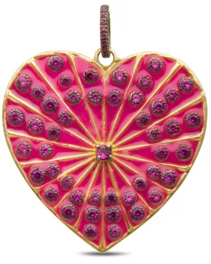 Ruby Heart Pendant