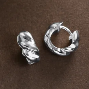 Sculpted Twist Hoops