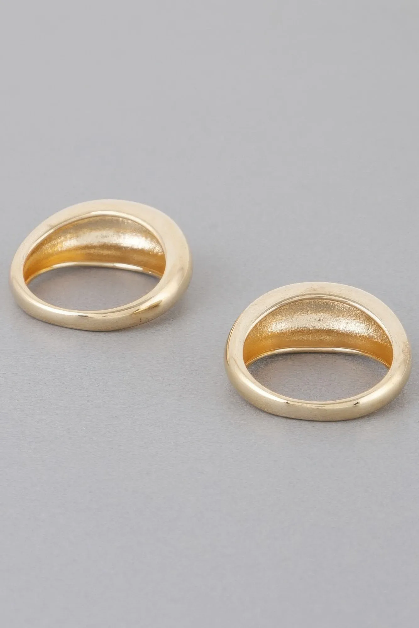 Shiny Statement Duo Rings