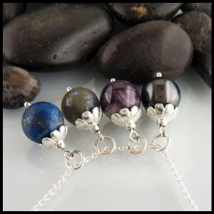 Simple Bead Pendants in Sterling Silver