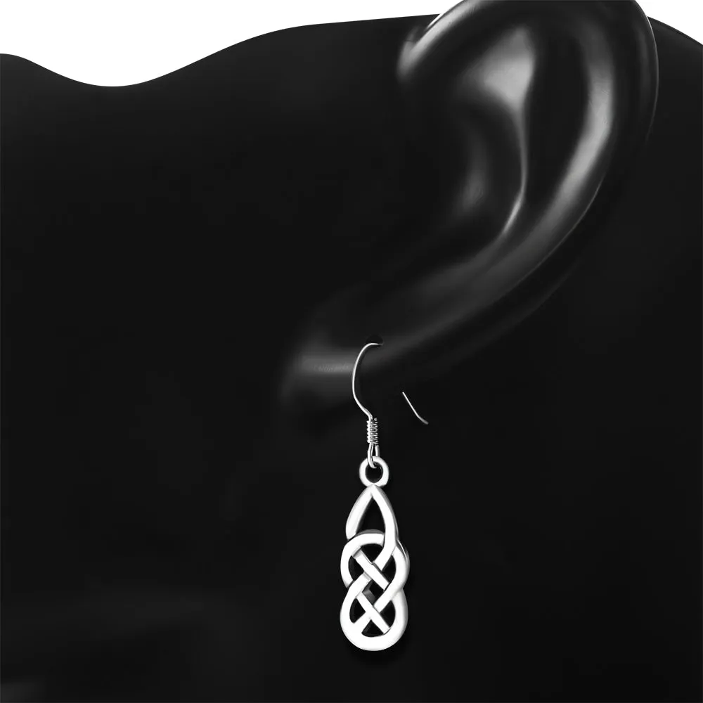 Small Celtic Knot Silver Earrings