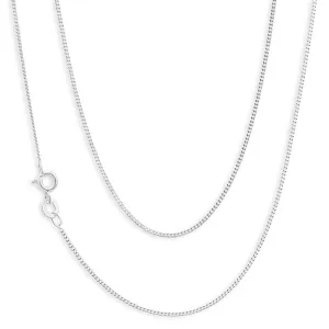 Sterling Silver 30 Gauge 55cm Curb Chain