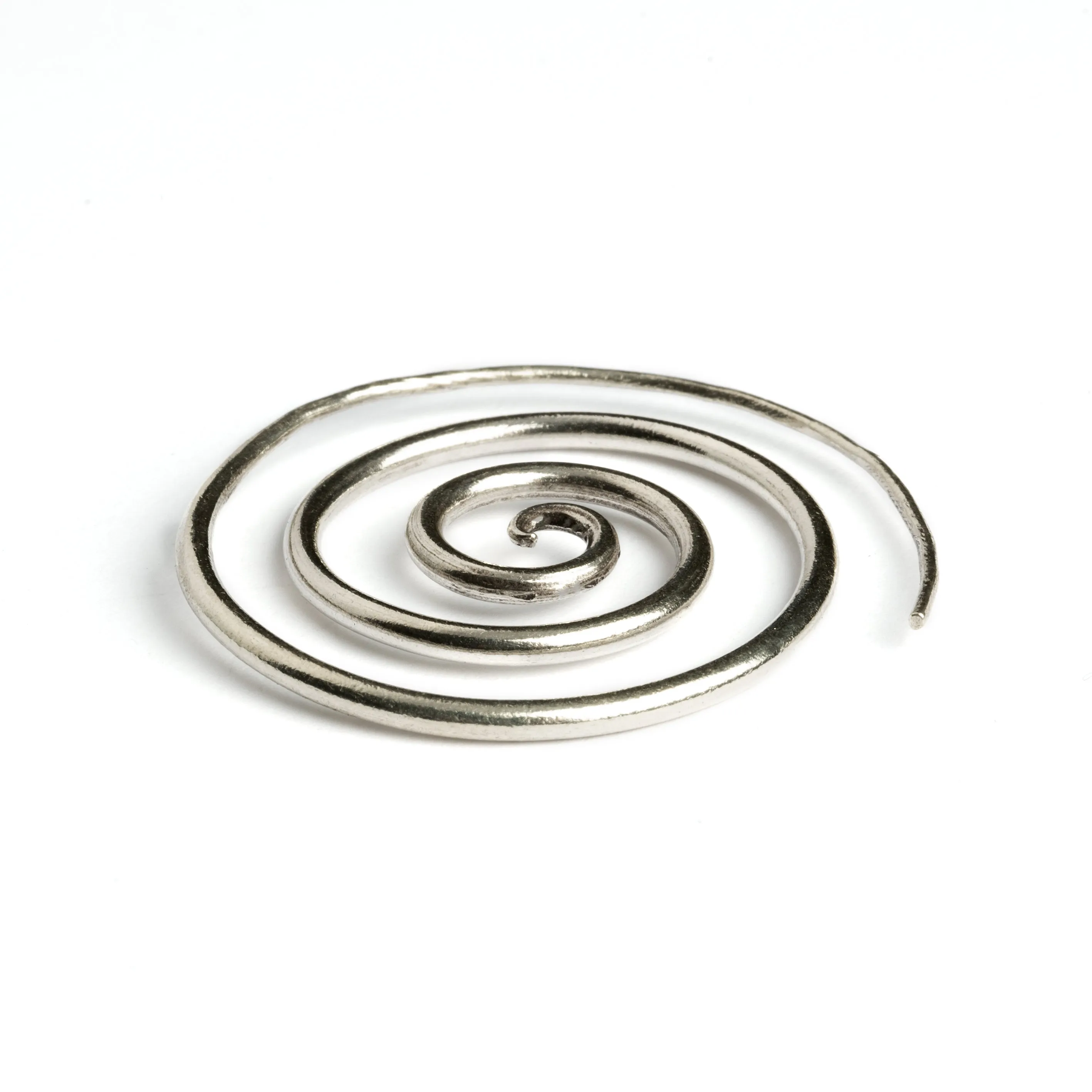 Super Spiral Silver Earrings