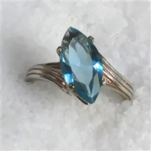 Swiss Blue Topaz Fashion Ring Size 7