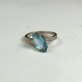 Swiss Blue Topaz Fashion Ring Size 7