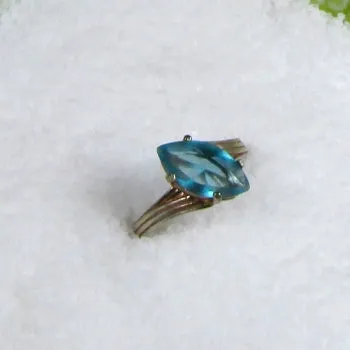 Swiss Blue Topaz Fashion Ring Size 7