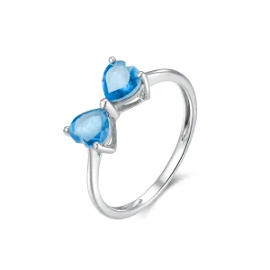 TAKA Jewellery Blue Topaz Gemstone Ring 9K