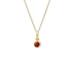 Talya Necklace Pendant Yellow Gold - Ruby