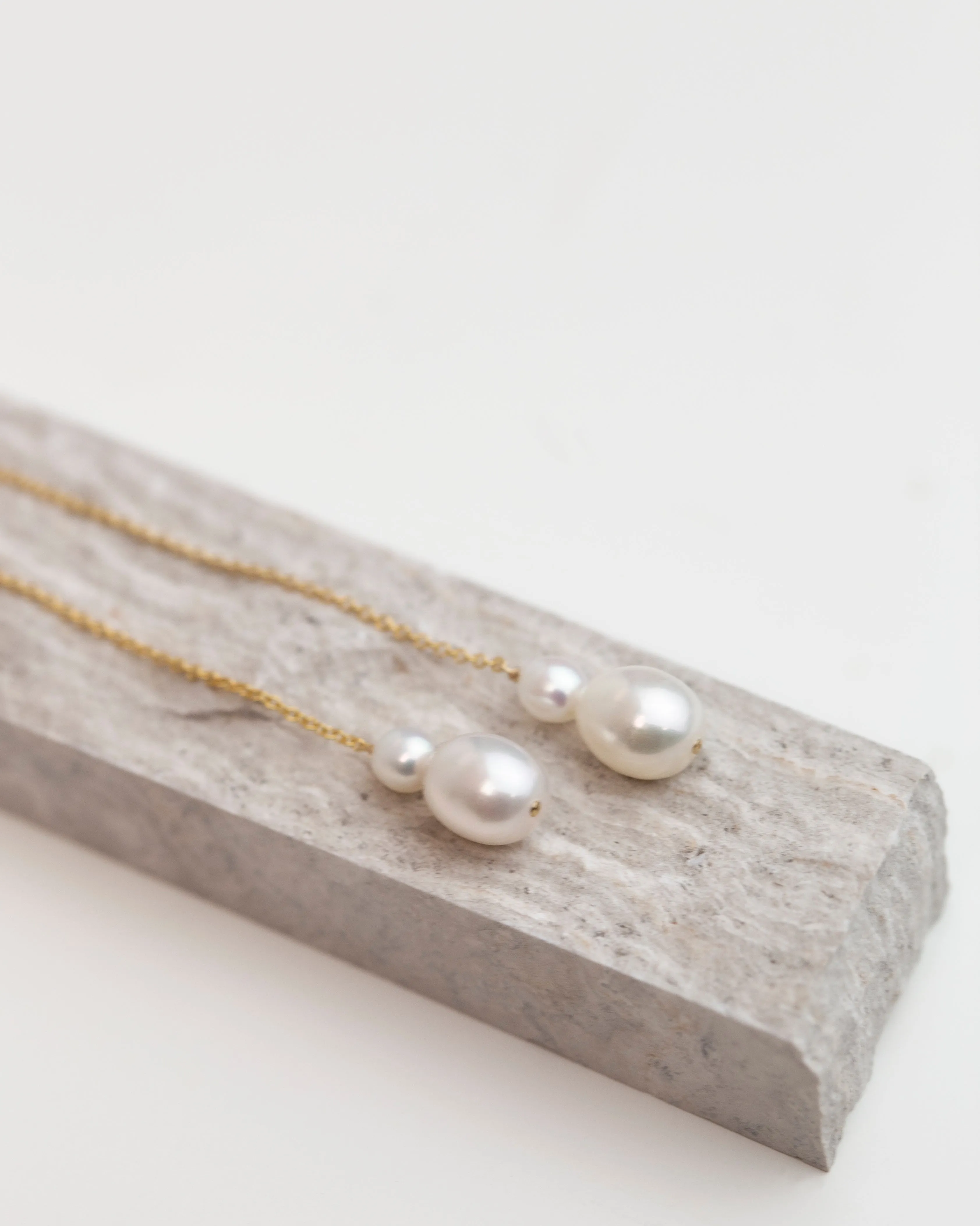 Threaded Pearl Earrings