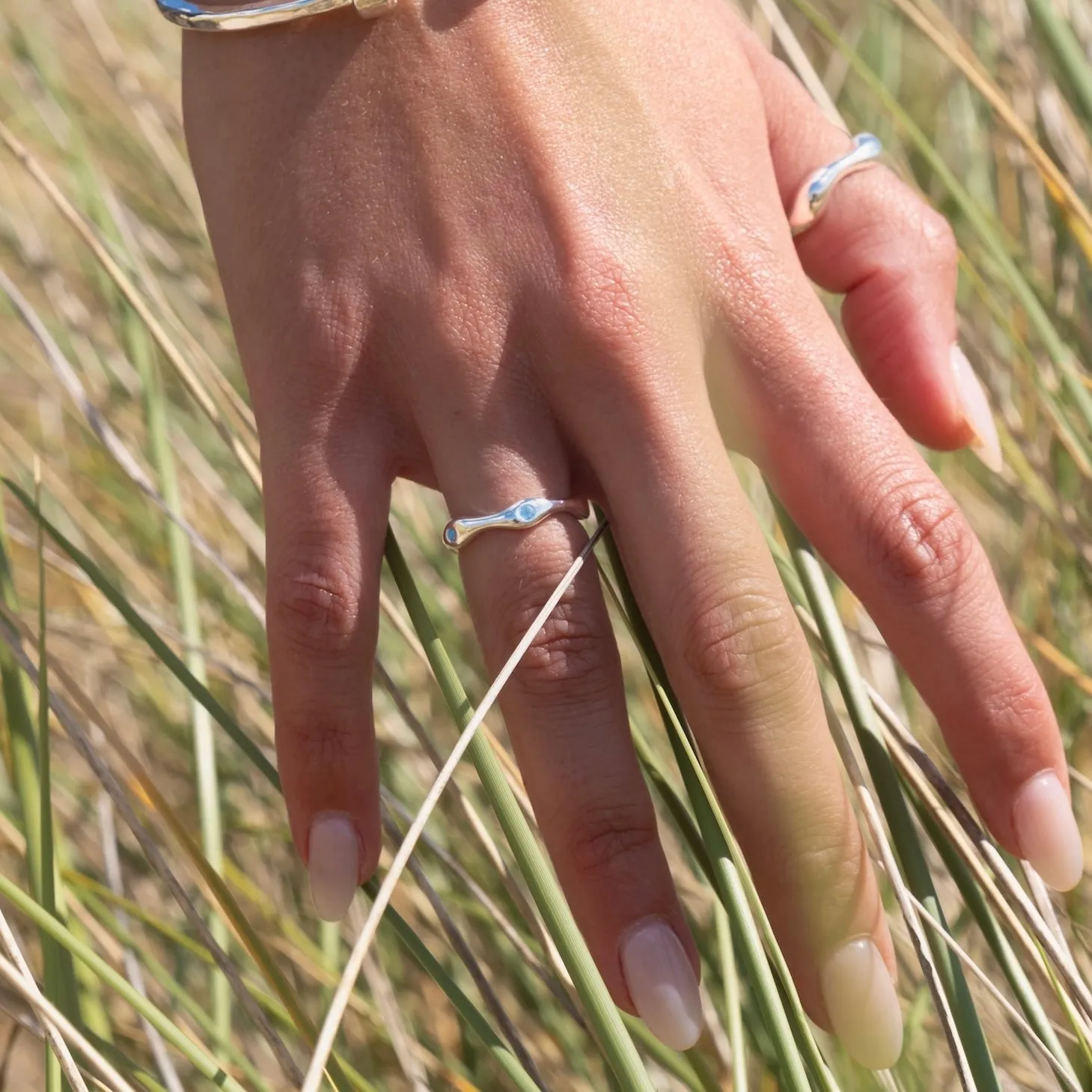 Topaz channel ring