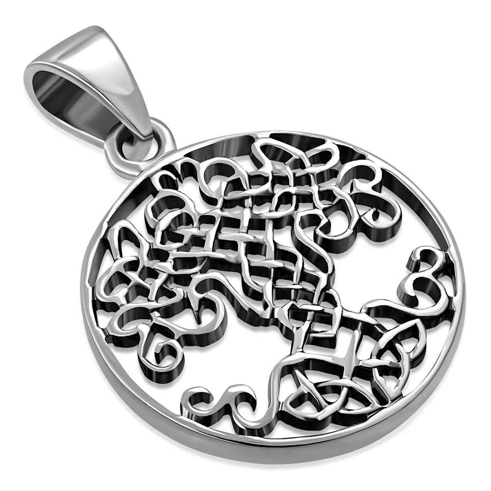 Tree of Life Celtic Silver Pendant