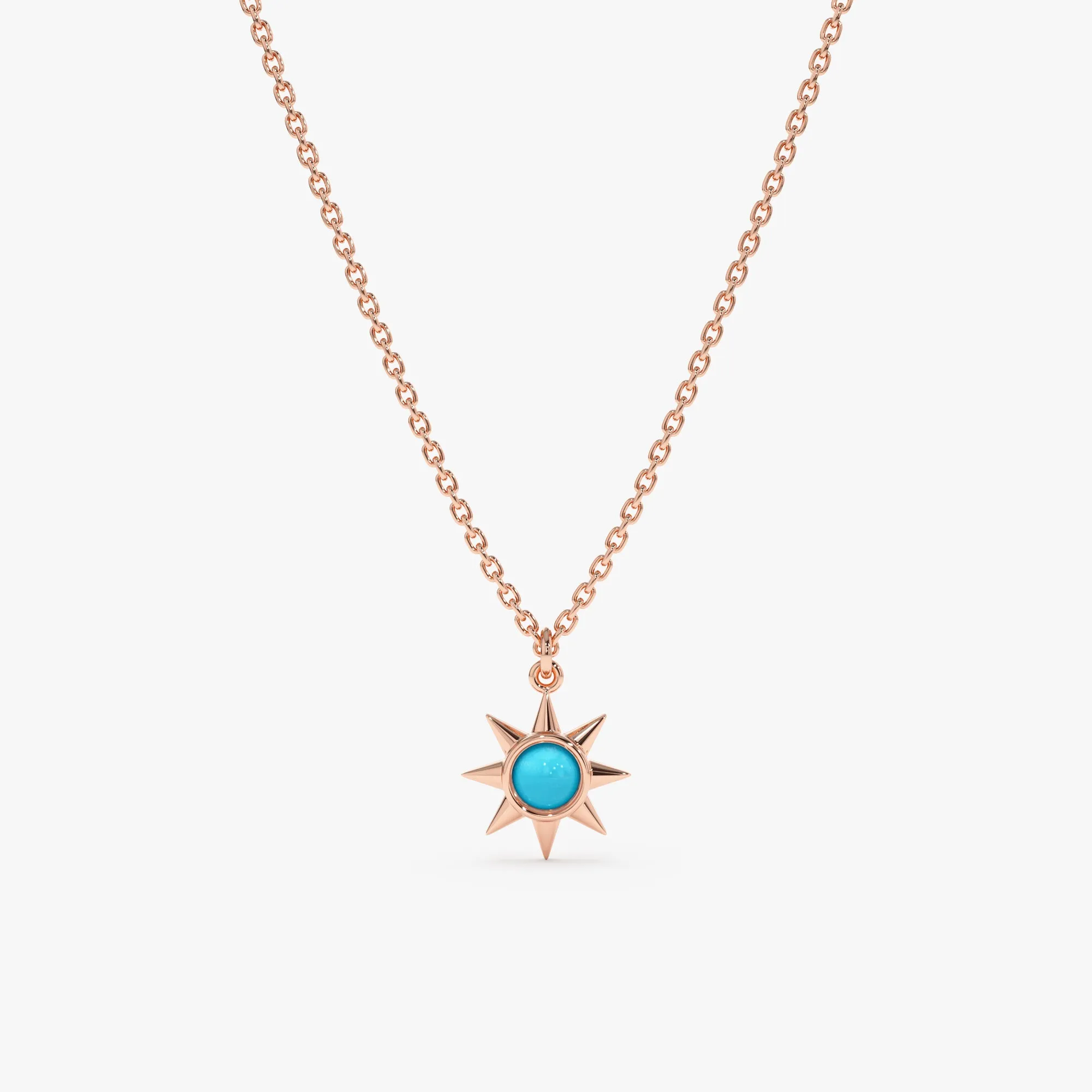 Turquoise Sun Necklace, Winona